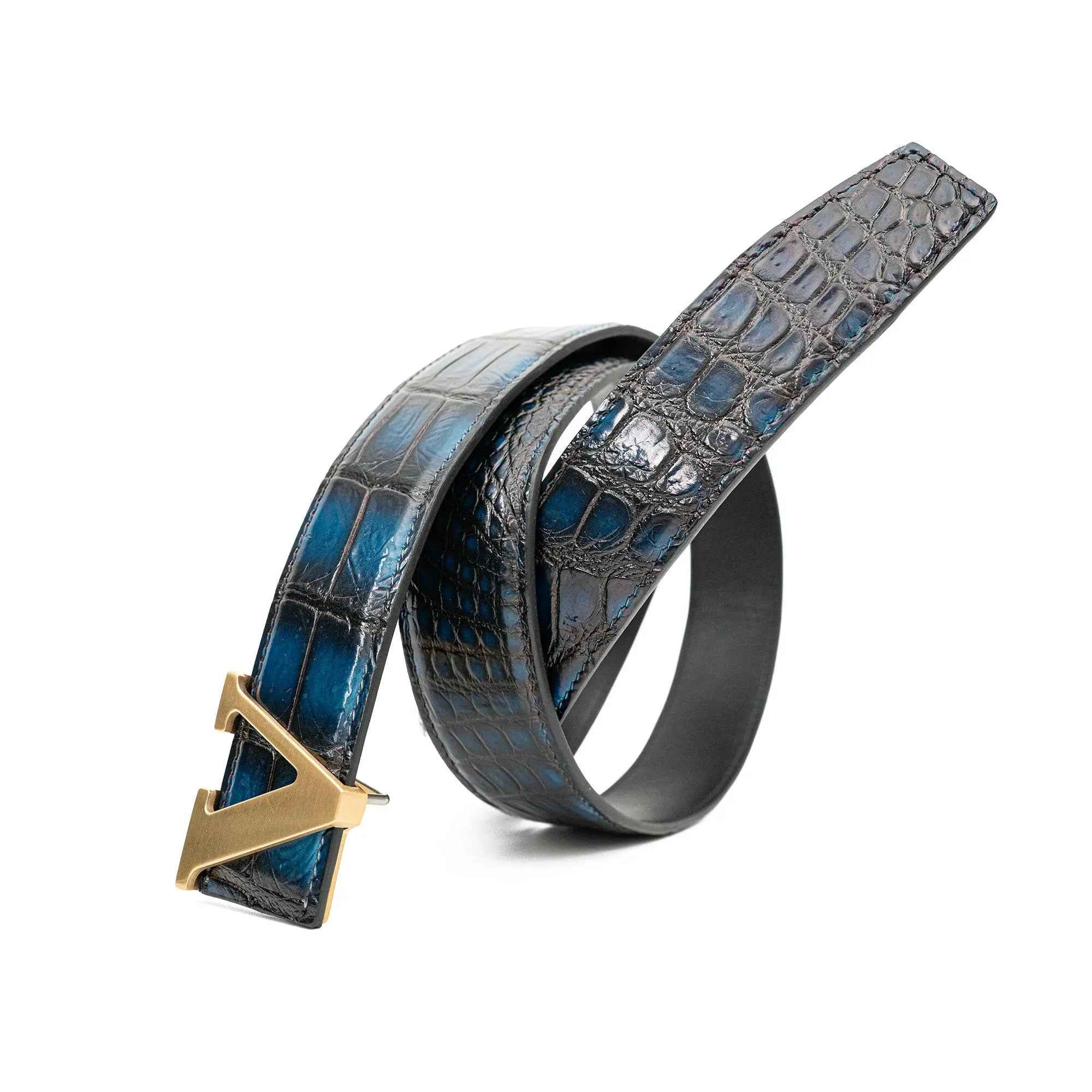 Handcrafted Alligator Leather Belts DVG177