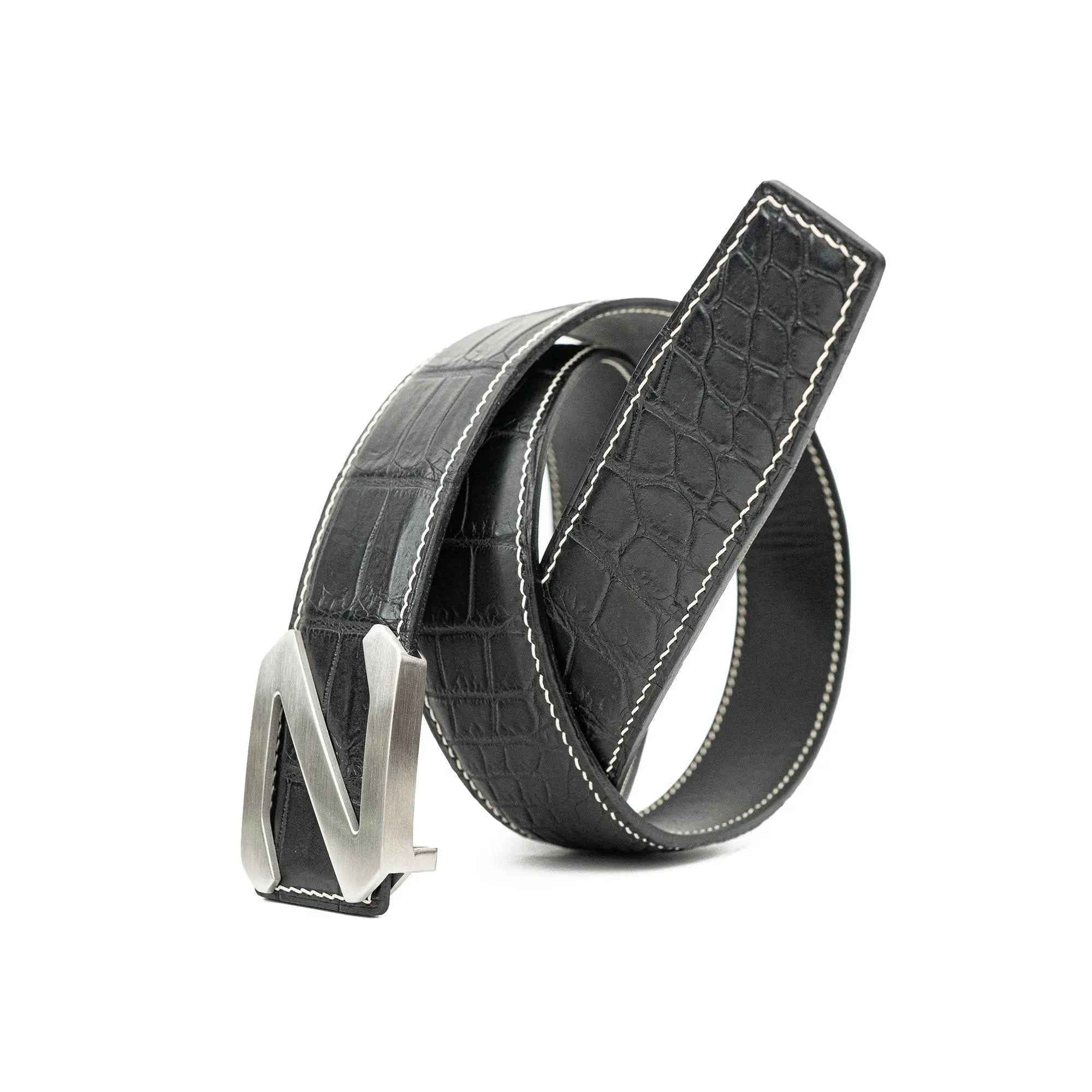 Handcrafted Alligator Leather Belts DVG181