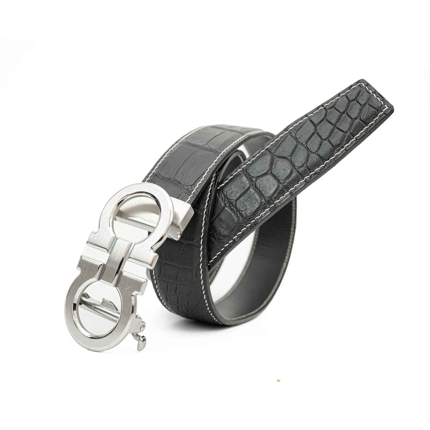 Handcrafted Alligator Leather Belts DVG245