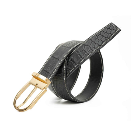 Handcrafted Alligator Leather Belts DVG304
