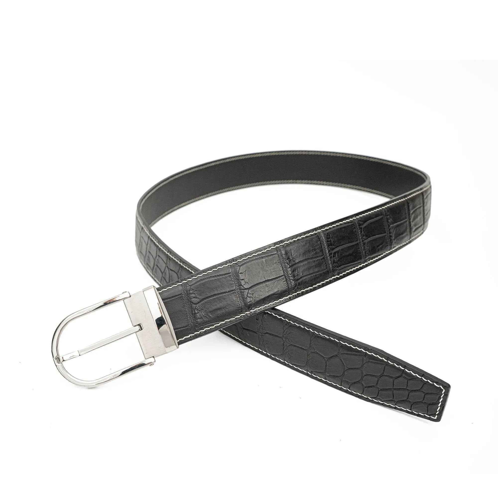 Handcrafted Alligator Leather Belts DVG304