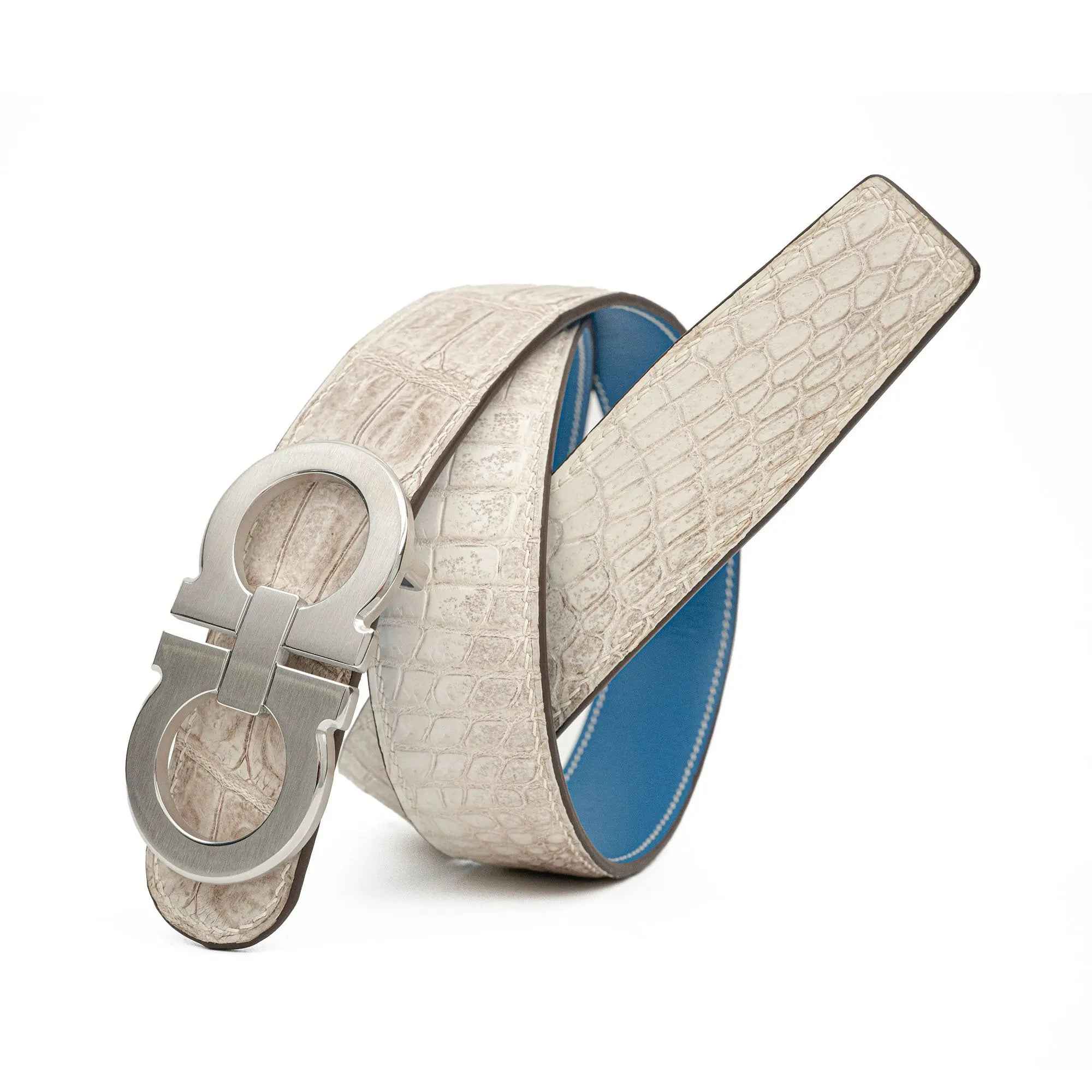 Handcrafted Alligator Leather Belts DVG352