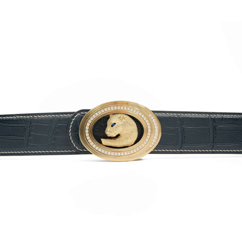 Handcrafted Alligator Leather Belts DVG359