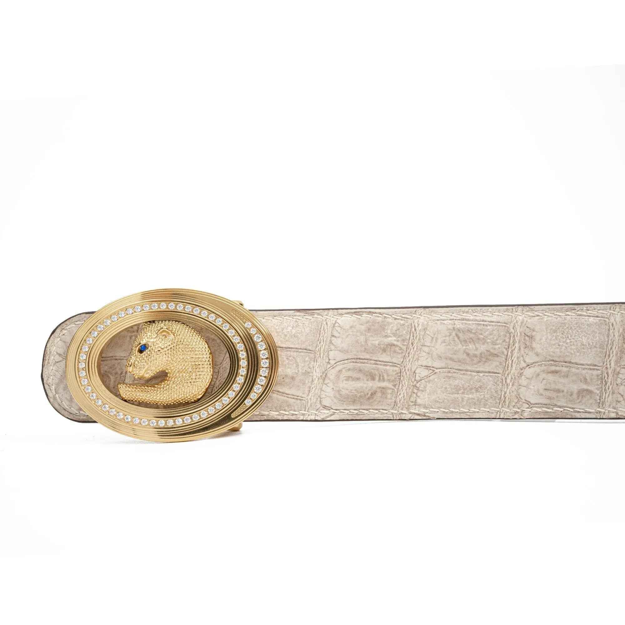 Handcrafted Alligator Leather Belts DVG366