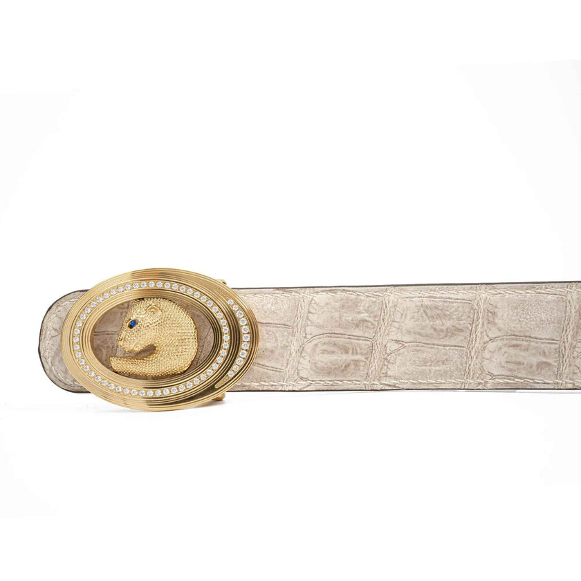 Handcrafted Alligator Leather Belts DVG366