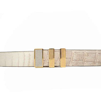 Handcrafted Alligator Leather Belts DVG37