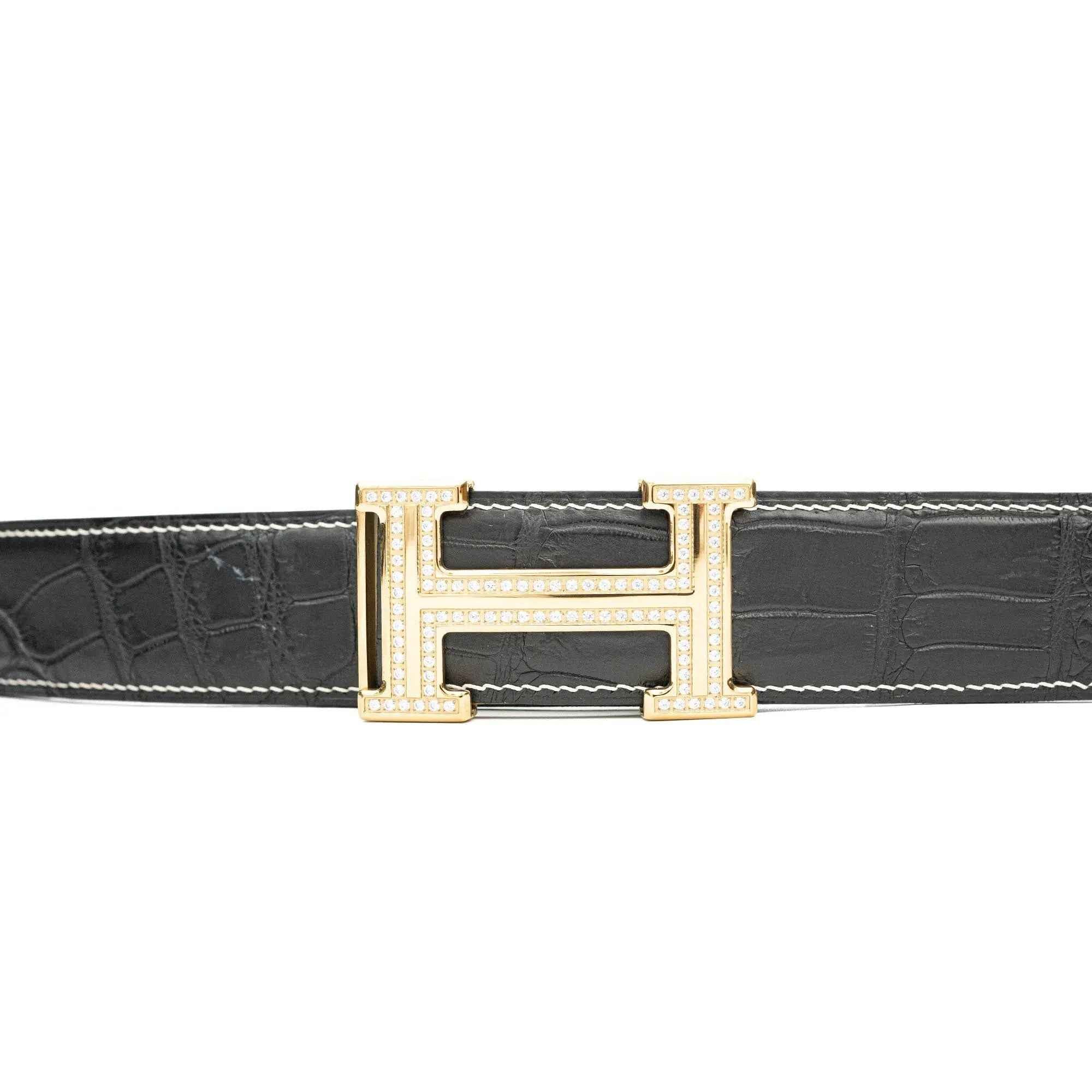 Handcrafted Alligator Leather Belts DVG59