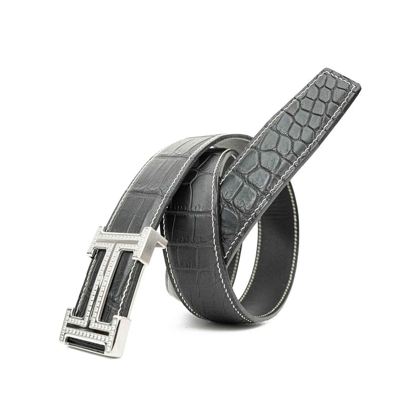Handcrafted Alligator Leather Belts DVG59