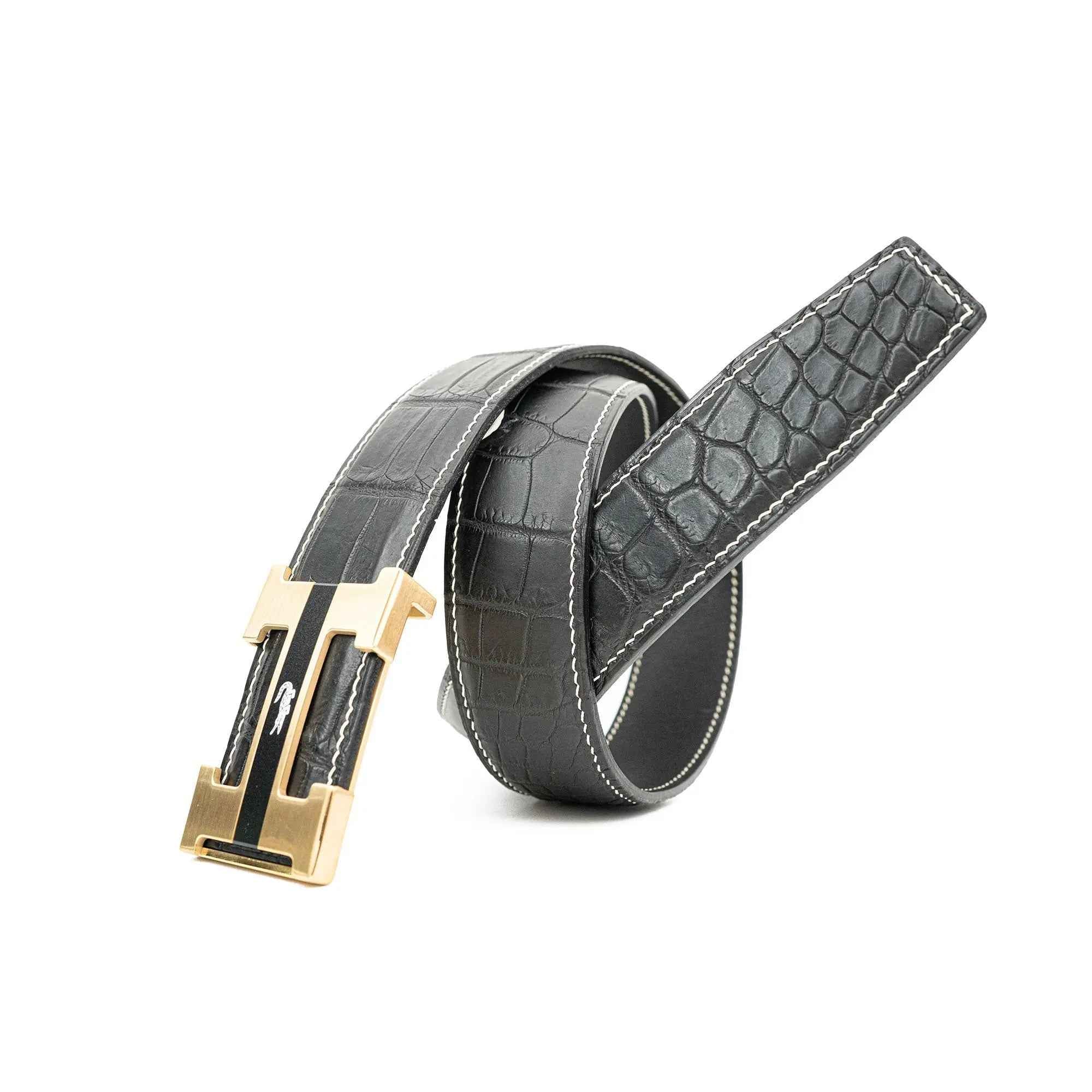 Handcrafted Alligator Leather Belts DVG93