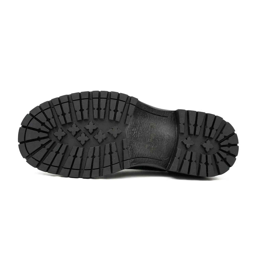 Handcrafted Big Toe Derby Shoes with Thick Sole  Blue