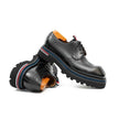Handcrafted Square Toe Brogue Shoes with Thick Sole Black