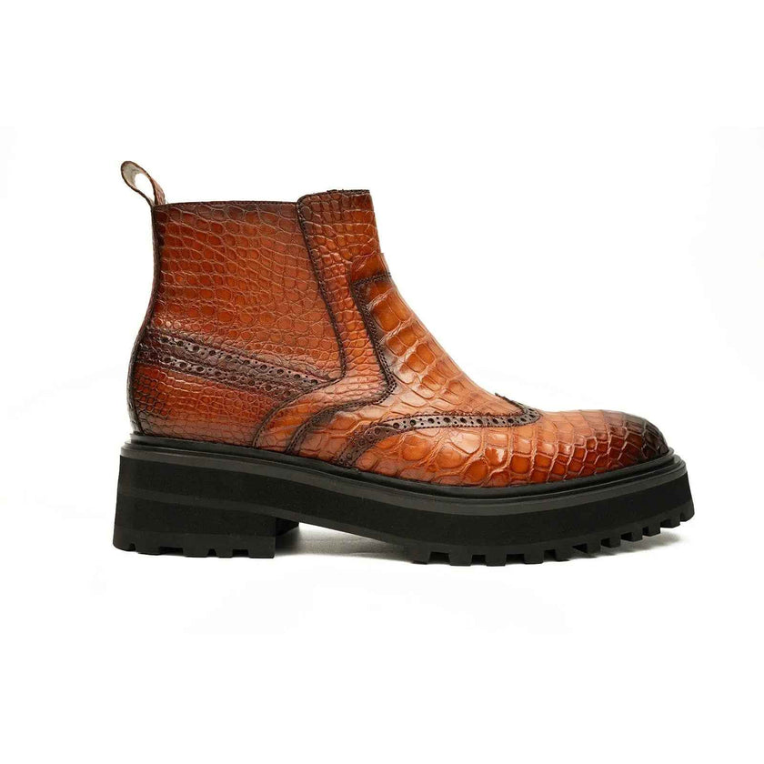 Handmade Nile Crocodile Chelsea Boots