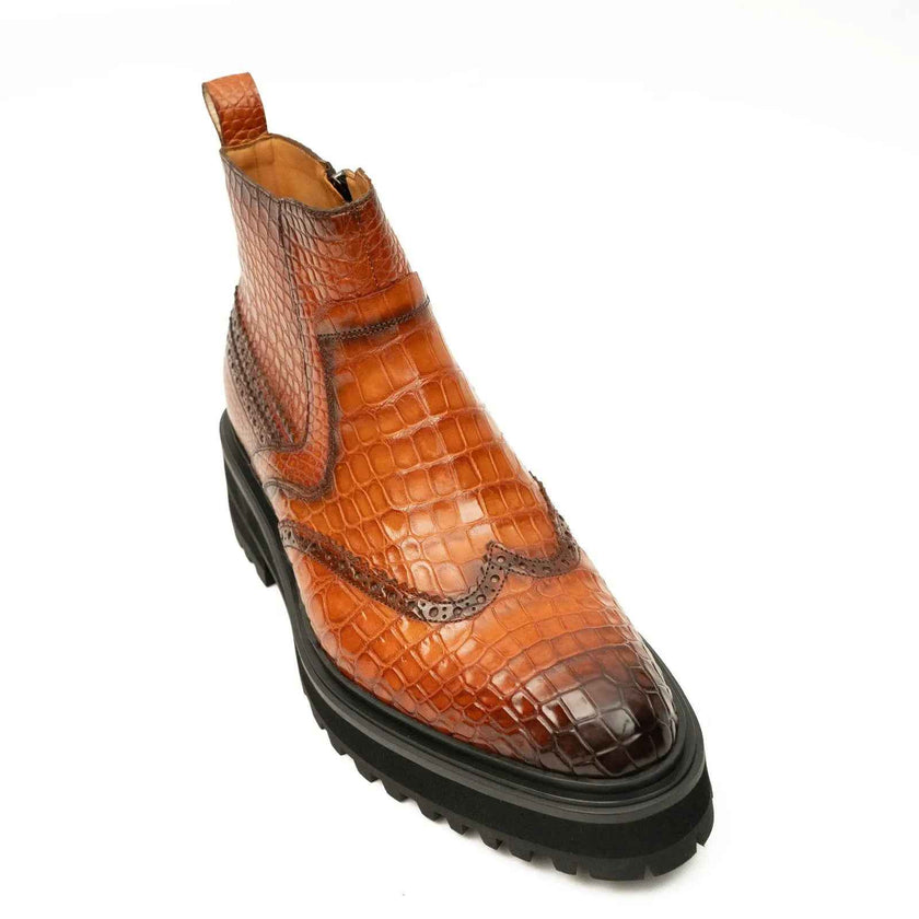 Handmade Nile Crocodile Chelsea Boots