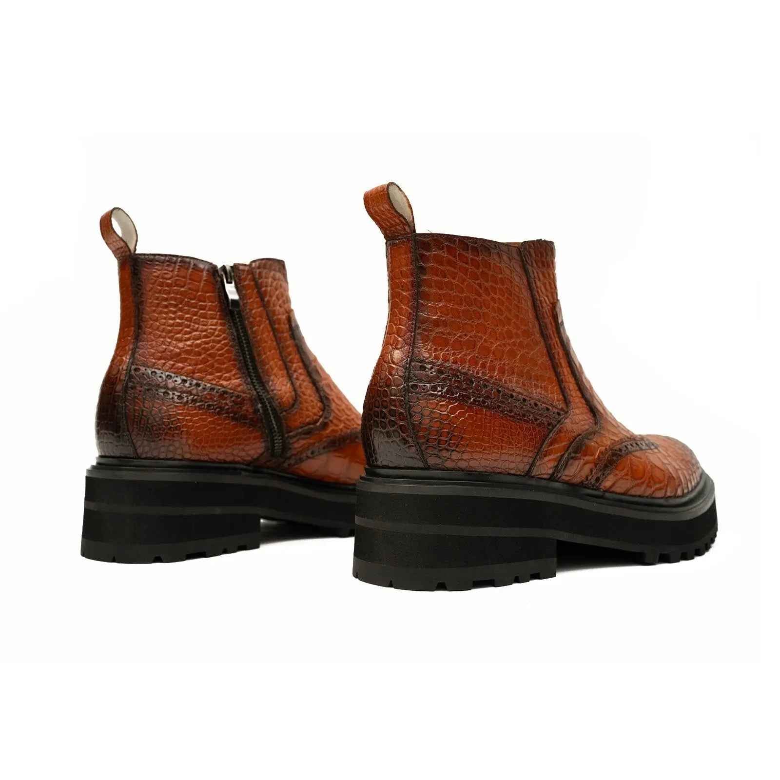 Handmade Nile Crocodile Chelsea Boots
