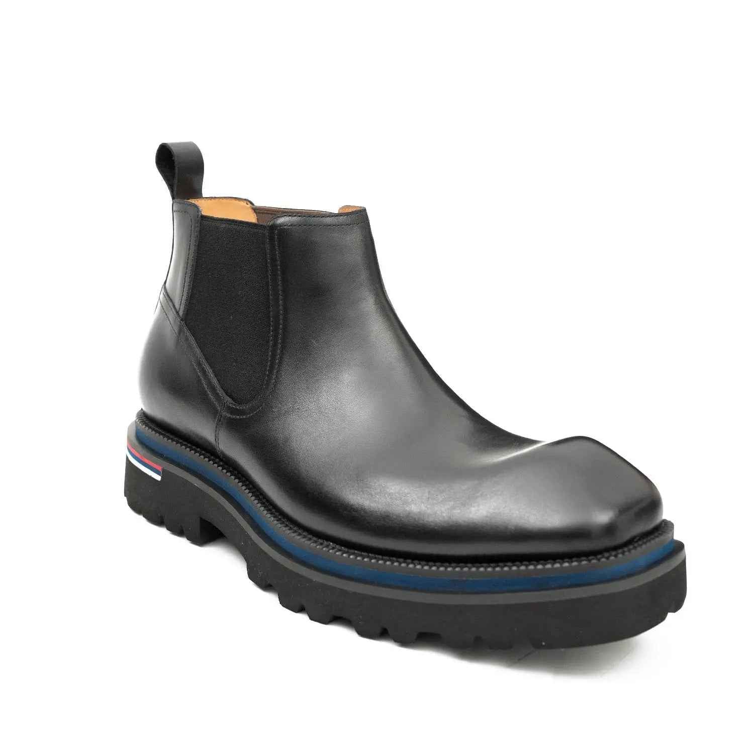 Handmade black calfskin Chelsea boots