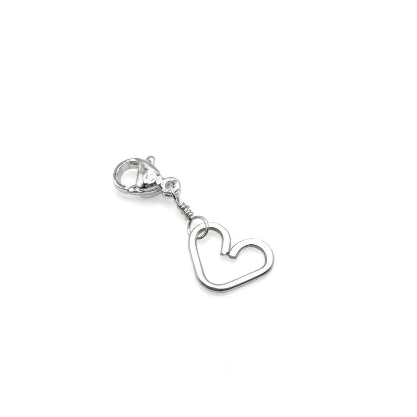 Heart silver charm