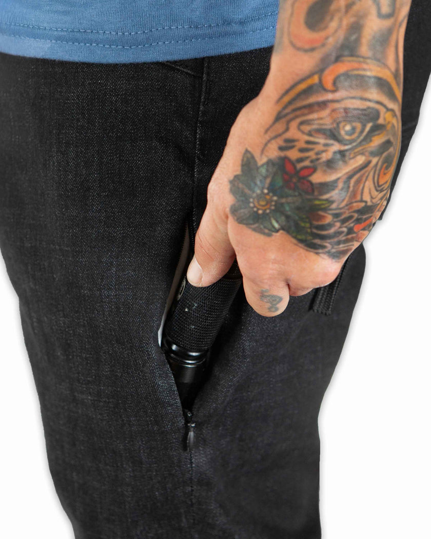 Hideout Denim Standard Fit - Black