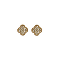 Gracie Pave Clover Stud