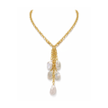 Mykonos Tassel Pearl Necklace