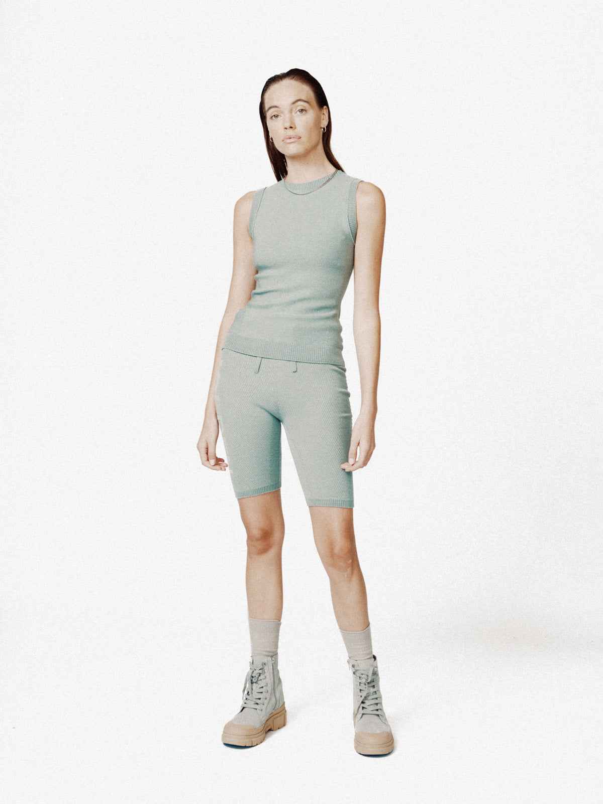 Seamless Biker Short - Sage