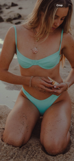 Lily Bikini Top - Seafoam