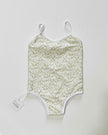 Millie One Piece Kids Swimsuit - Green Hibiscus