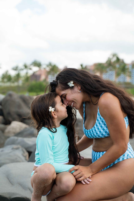 Stevie Two Piece Kids Swimsuit - Seafoam