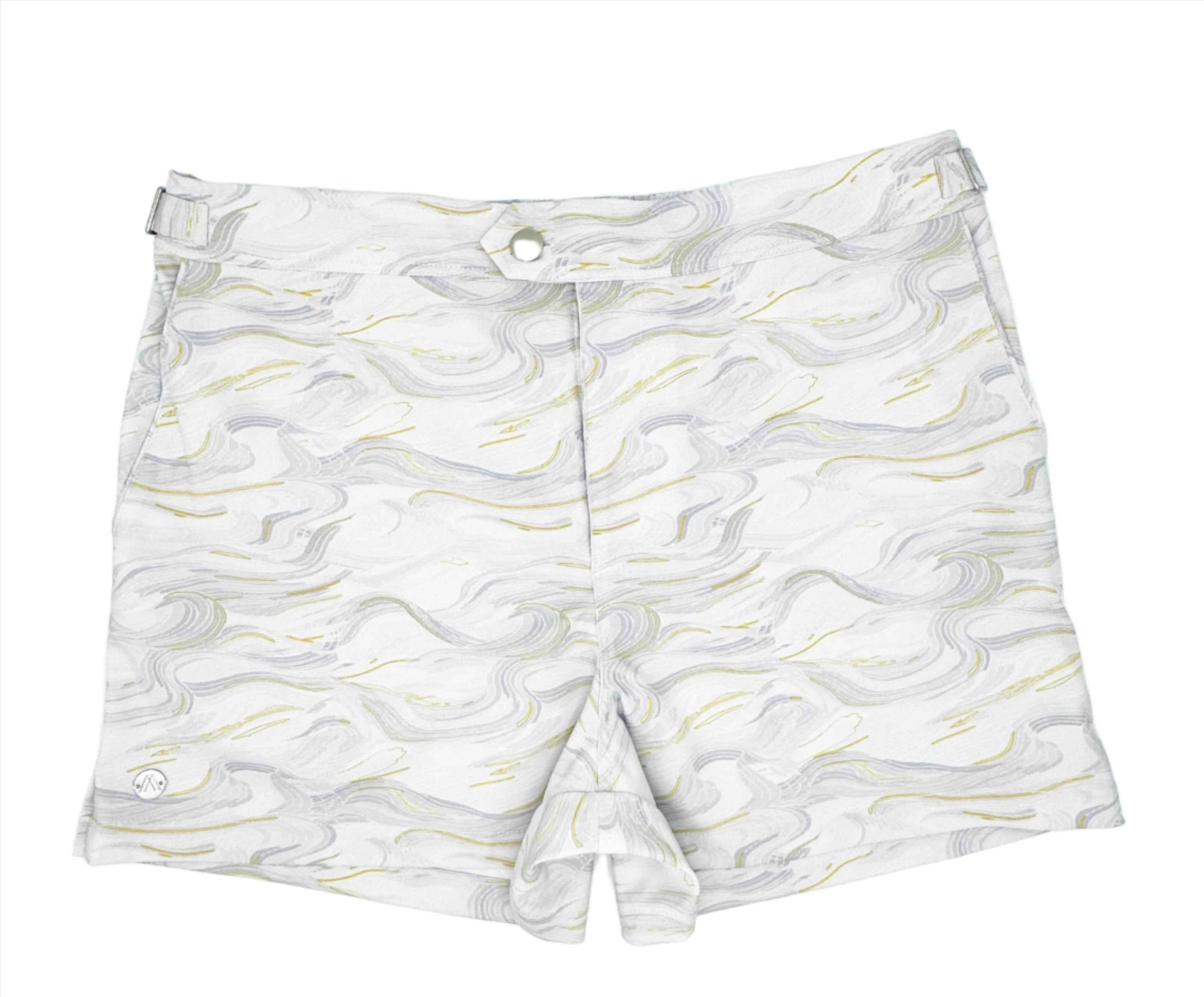 The Restless Swim Shorts - Carrara Marble