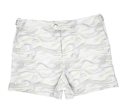 The Restless Swim Shorts - Carrara Marble