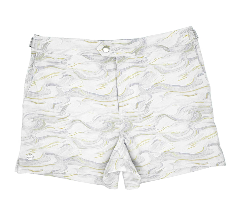 The Restless Swim Shorts - Carrara Marble