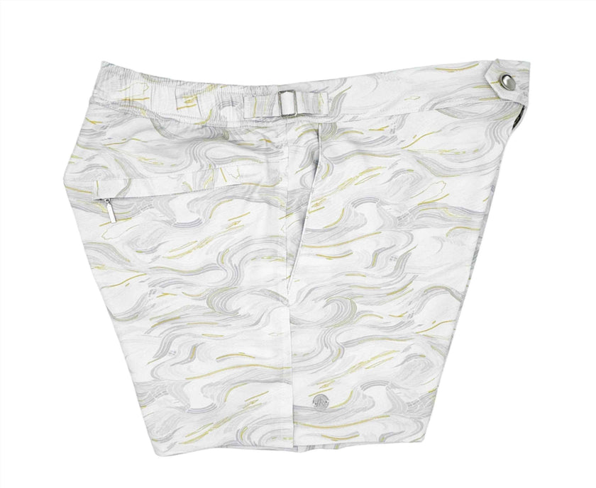 The Restless Swim Shorts - Carrara Marble