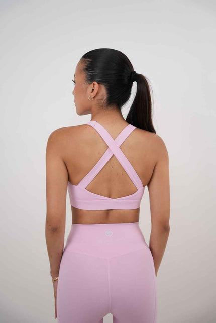 I Am Glowing Pink Blossom Quick Dry Butter Bra