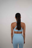 I Am Glowing Sky Blue Quick Dry Butter Bra