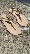 ALIANA White Gel Beach Sandals