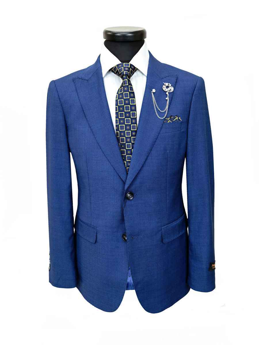 Blue Slim Fit Suit