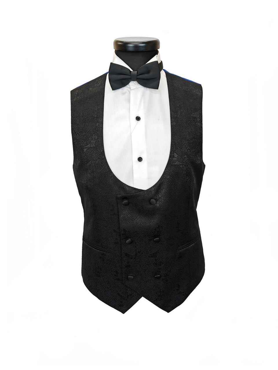 Black Floral Style 3-Piece Tuxedo