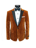 Men's Camel Velvet Dinner Jacket