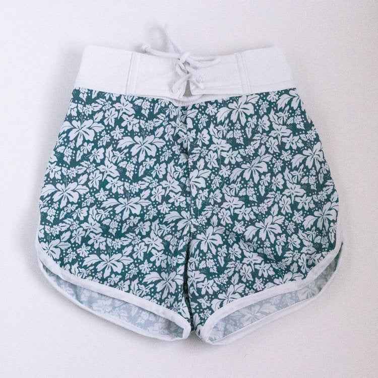 Blue Hibiscus Kids Surf Shorts