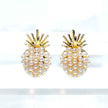 Pearl Pineapple Stud Earrings