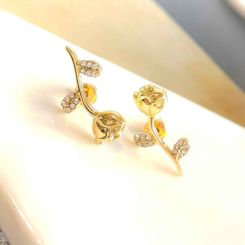 Minimalist Rose Studs