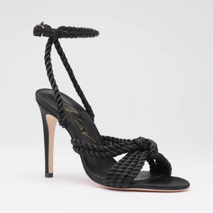 Michaela V Selene Satin heels • Black