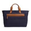 Voyager Canvas Leather Briefcase, Dark Blue