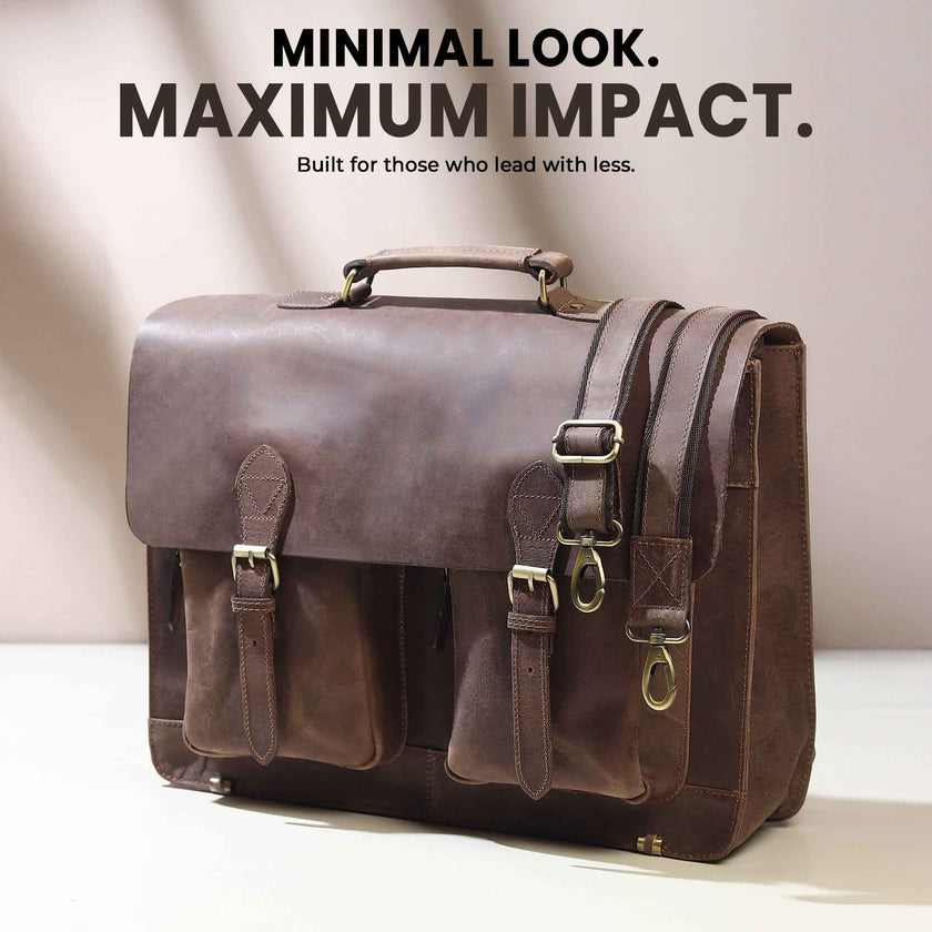 Buffalo Leather Messenger Bag