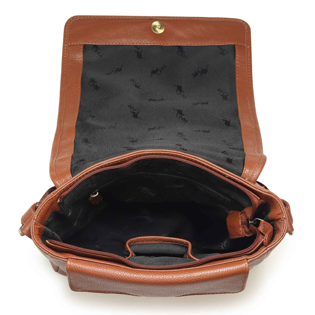 Leather Crossbody Bag for Travel Work