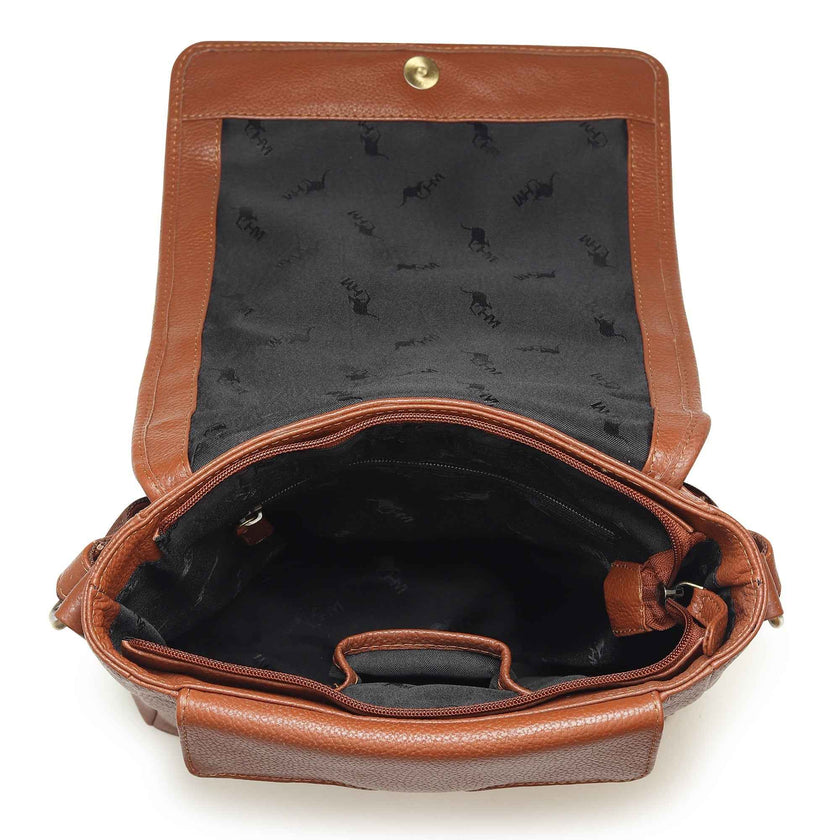Leather Crossbody Bag for Travel Work