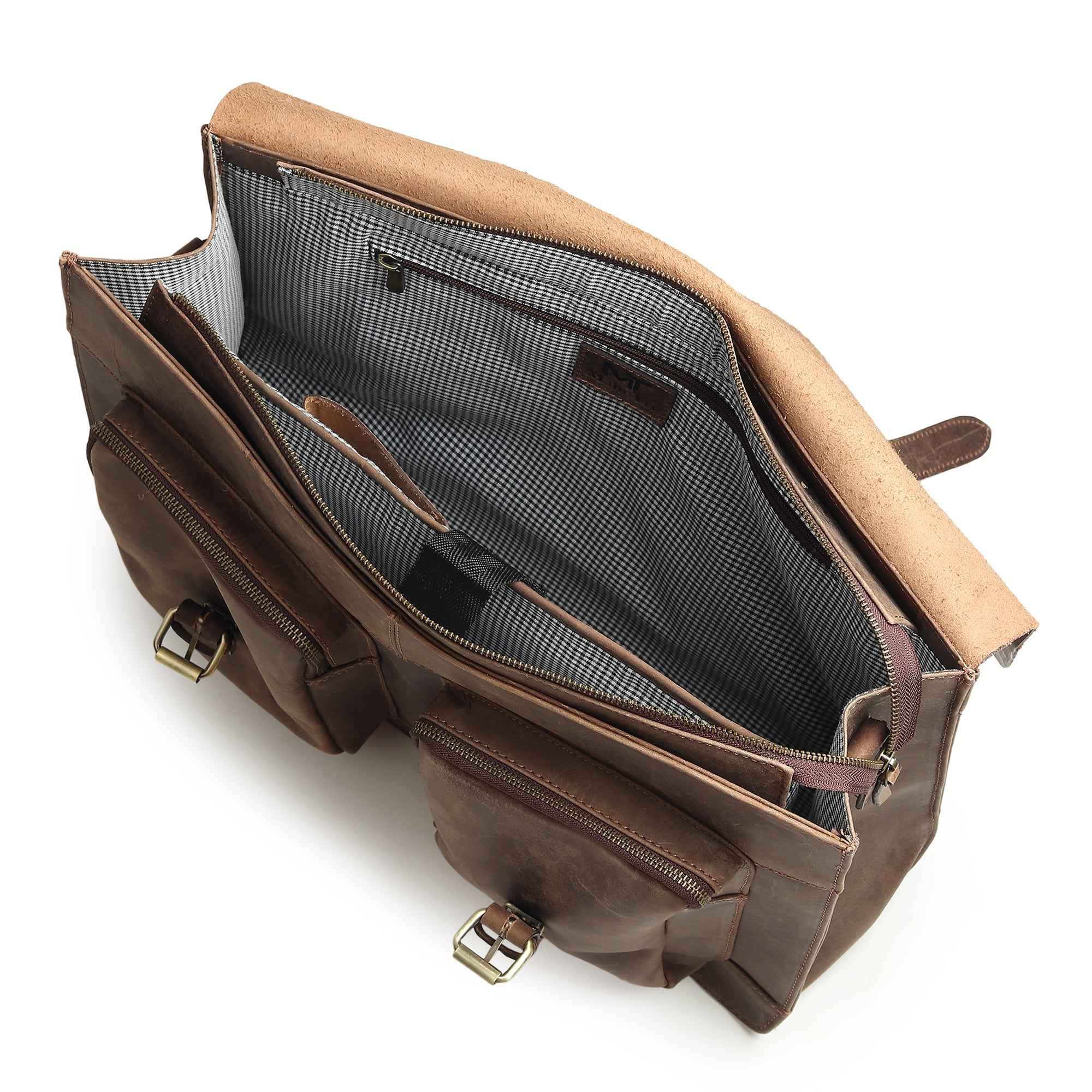 Buffalo Leather Messenger Bag