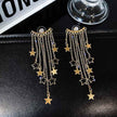Meteor Stars Tassel Earrings