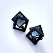 Minimalist Boxy Crystals Studs