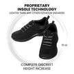 CALTO - Q216 - 2.8 Inches Taller (Black/Grey) - Ultra Lightweight