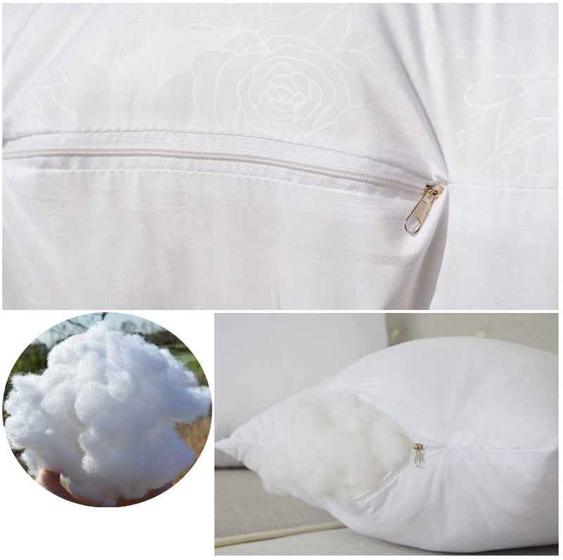 4pcs Throw Pillow Inserts, Square Cushion Inner Soft Fluffy Plump Stuffer Cushion Pillow Core White Pillow Inserts Christmas Decor Halloween Decor Bed Sofa Home Decor